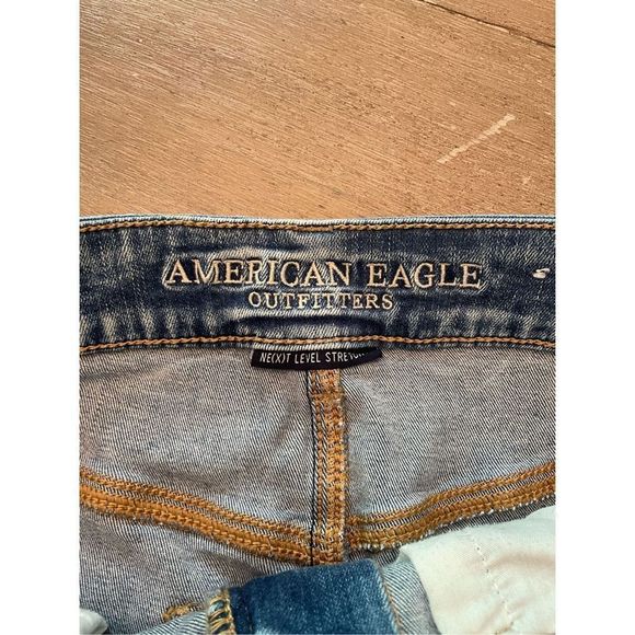 American Eagle Outfitters Distressed Denim Mini Skirt - Blue - Picture 5 of 7
